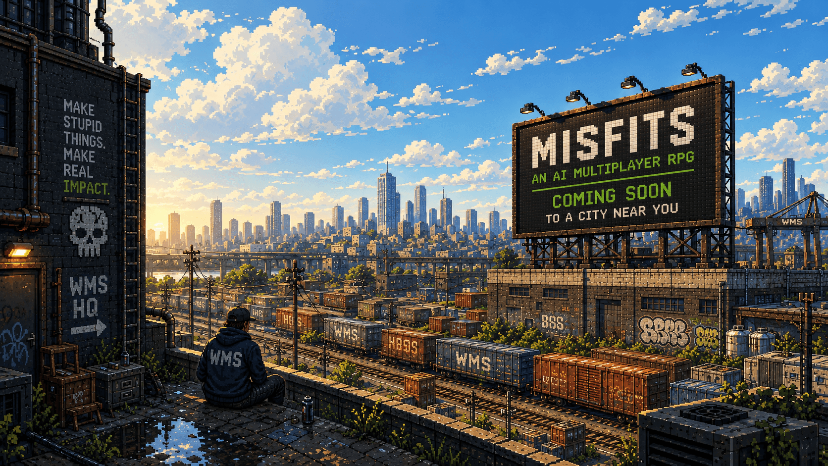 Misfits, an AI multiplayer RPG, coming soon to a city near you.
